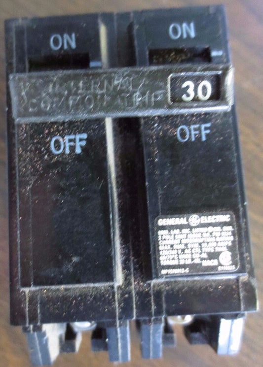 GE THQL2130 Q-LINE CIRCUIT BREAKER COMMON-TRIP - 30A, 120/240V, 2-POLE