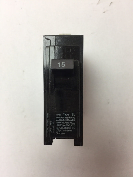 ITE B115 CIRCUIT BREAKER 120/240VAC 15AMP 1 POLE TYPE BL (LOT OF 12)
