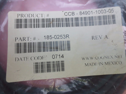 COGNEX CCB-84901-1003-05 / 185-0253R - ETHERNET CABLE - 5M - NEW SURPLUS