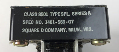 Square D 8501 SPL 1481-S89-G7 Relay