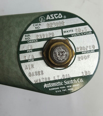 ASCO RED-HAT VALVE ACCESSORIES CAT NO 8262G22