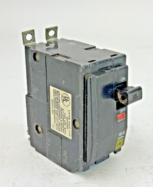 SQUARE D - QOB215 - BOLT-ON CIRCUIT BREAKER - 2 POLE/240VAC/15A/10kA