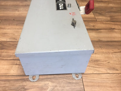 GE THN2261MDC MOD 7 NON FUSIBLE SAFETY SWITCH 30A 250/600VDC 3P 15HP TYPE 1,12