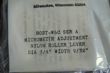 ALLEN-BRADLEY 802T-W6C OPERATING LEVER / ROLLER ARM NEW SURPLUS