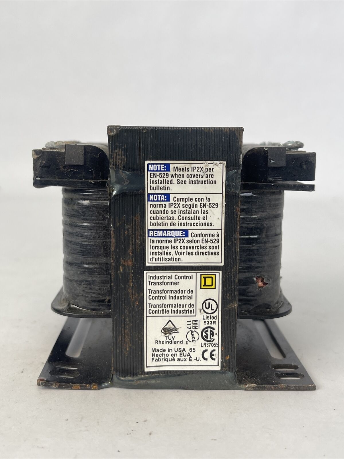 SQUARE D 9070T150D3 TRANSFORMER 0.15kVA 120/208VAC