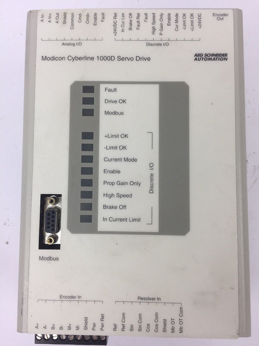 MODICON DR-D020-001 CYBERLINE 1000D SERVO DRIVE