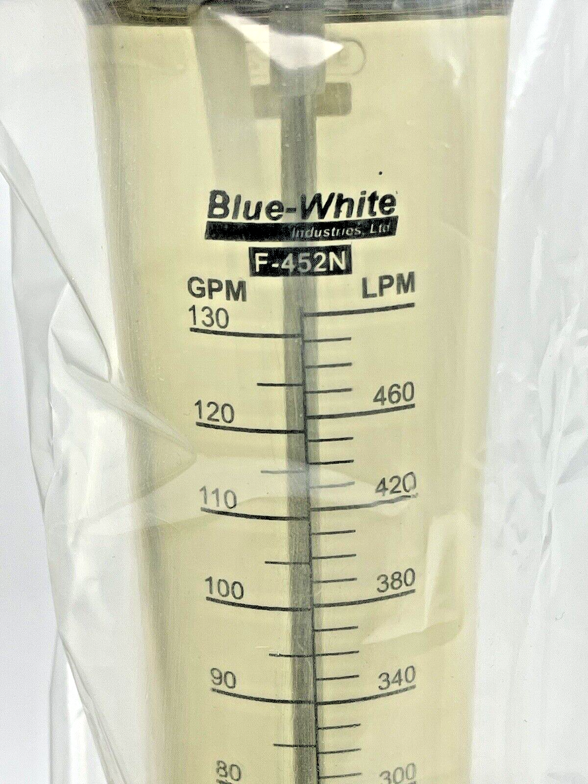 BLUE-WHITE INDUSTRIES - F-452N BWI - F-452130LHN -FLOWMETER SIL FREE - STAINLESS