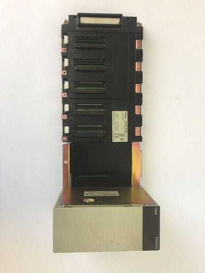 OMRON CS1W-BC053 BASE UNIT W/ C200HW-PA20S POWER SUPPLY 100-120/200-240VAC