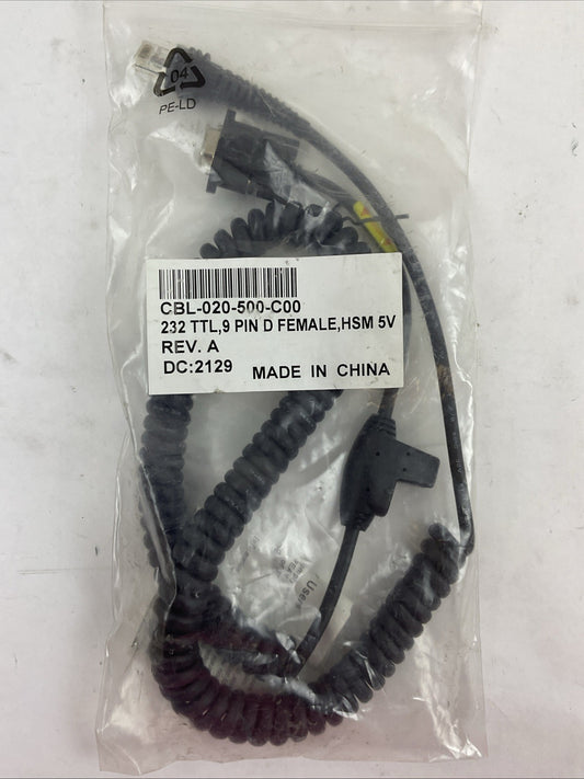 HONEYWELL CBL-020-500-C00 REV A 232 TTL 9 PIN D FEMALE HSM 5V CABLE