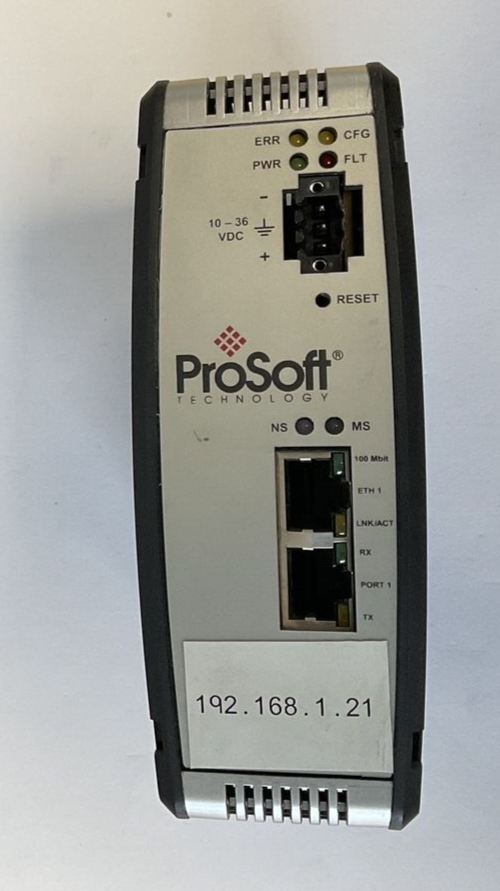 PROSOFT PLX31-EIP-ASCII COMMUNICATIONS MODULE  F/W REV. 1.01.140 36VDC