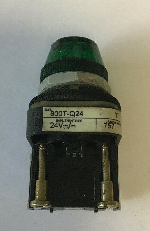ALLEN BRADLEY 800T-Q24 GREEN LENS 30MM PILOT LIGHT 24VAC/DC SERIES T*(LOTOF4)*
