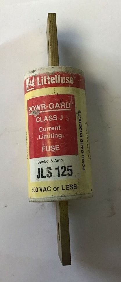 LITTELFUSE JLS 125 CURRENT LIMITING FUSE CLASS J POWR-GARD 125A 600VAC