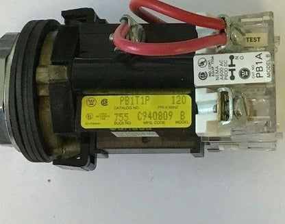 WESTINGHOUSE PB1T1P PUSHBUTTON 120V 50/60HZ MODEL B RED LENS