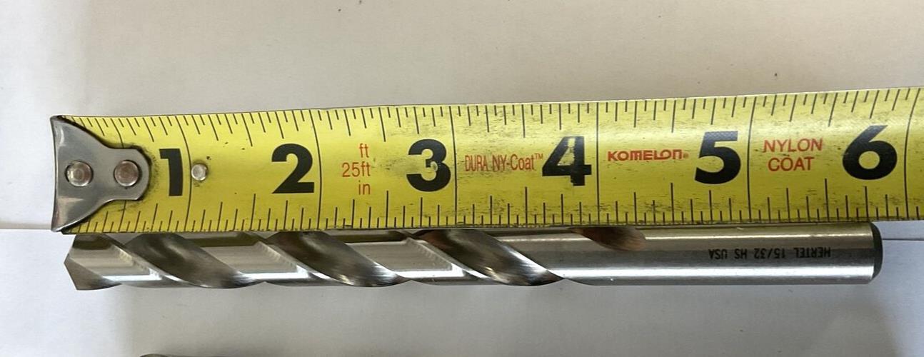 HERTEL 15/32 85703619 118DEG BRITE HIGH SPEED JOBBER DRILL BIT ***LOTOF6***