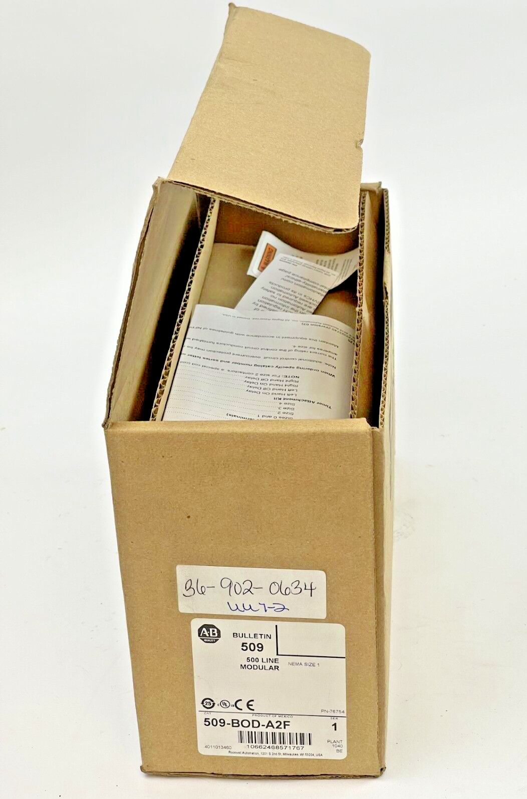 ALLEN BRADLEY - 509-BOD-A2F -SER 1 - NON-REV STARTER & 592-EEDC SERIES C-RELAY