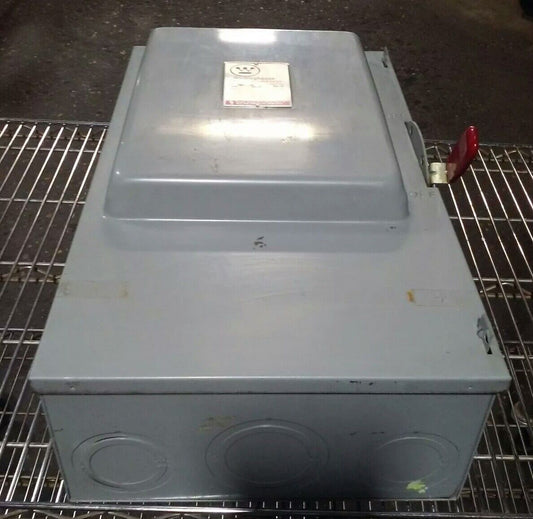 WESTINGHOUSE, GFN323N, SAFETY SWITCH, 240V, 100A, 2P, 2 FUSES, INDOOR, NEW