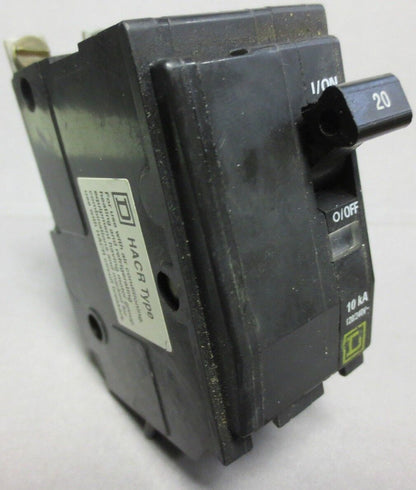 SQUARE D QOB220 CIRCUIT BREAKER 2-POLE 20A 120/240VAC