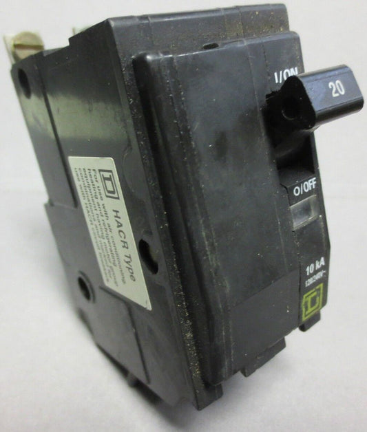 SQUARE D QOB220 CIRCUIT BREAKER 2-POLE 20A 120/240VAC