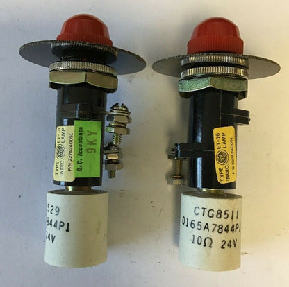 GENERAL ELECTRIC 227A240051 RED INDICATOR LIGHT***LOTOF2***