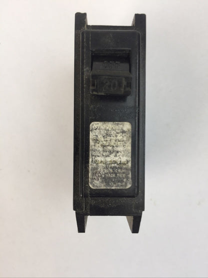 SYLVANIA C120 CIRCUIT BREAKER 20AMP 120/240VAC 1POLE (LOT OF 9)