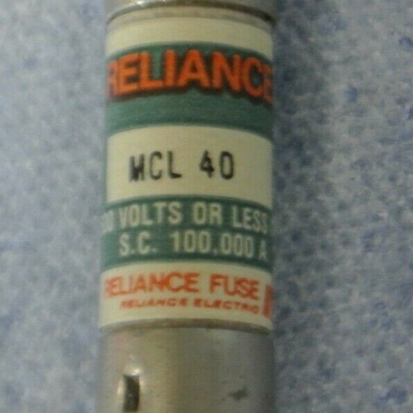 RELIANCE / FPE MCL40 FUSE / 40A / 600V / NEW SURPLUS / MCL-40