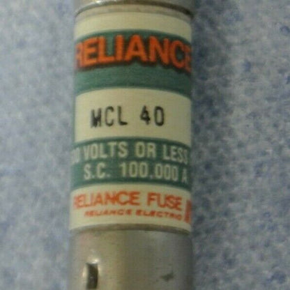 RELIANCE / FPE MCL40 FUSE / 40A / 600V / NEW SURPLUS / MCL-40