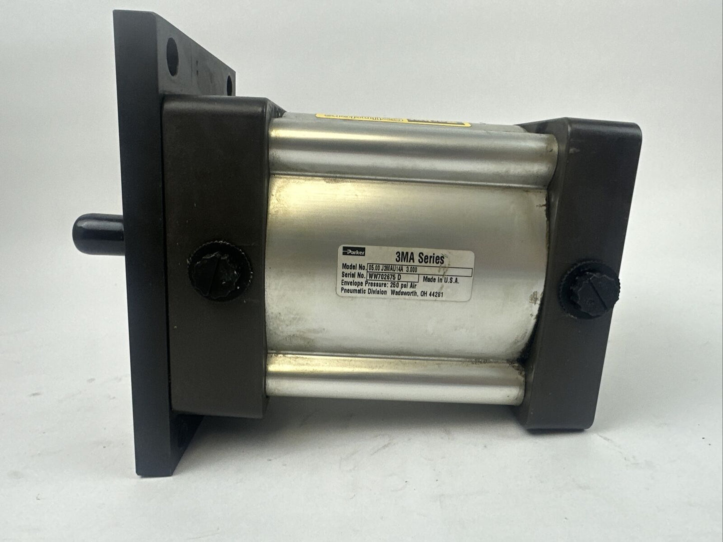 PARKER 05.00 J3MAU14A 3.000 CYLINDER 250 psi Air