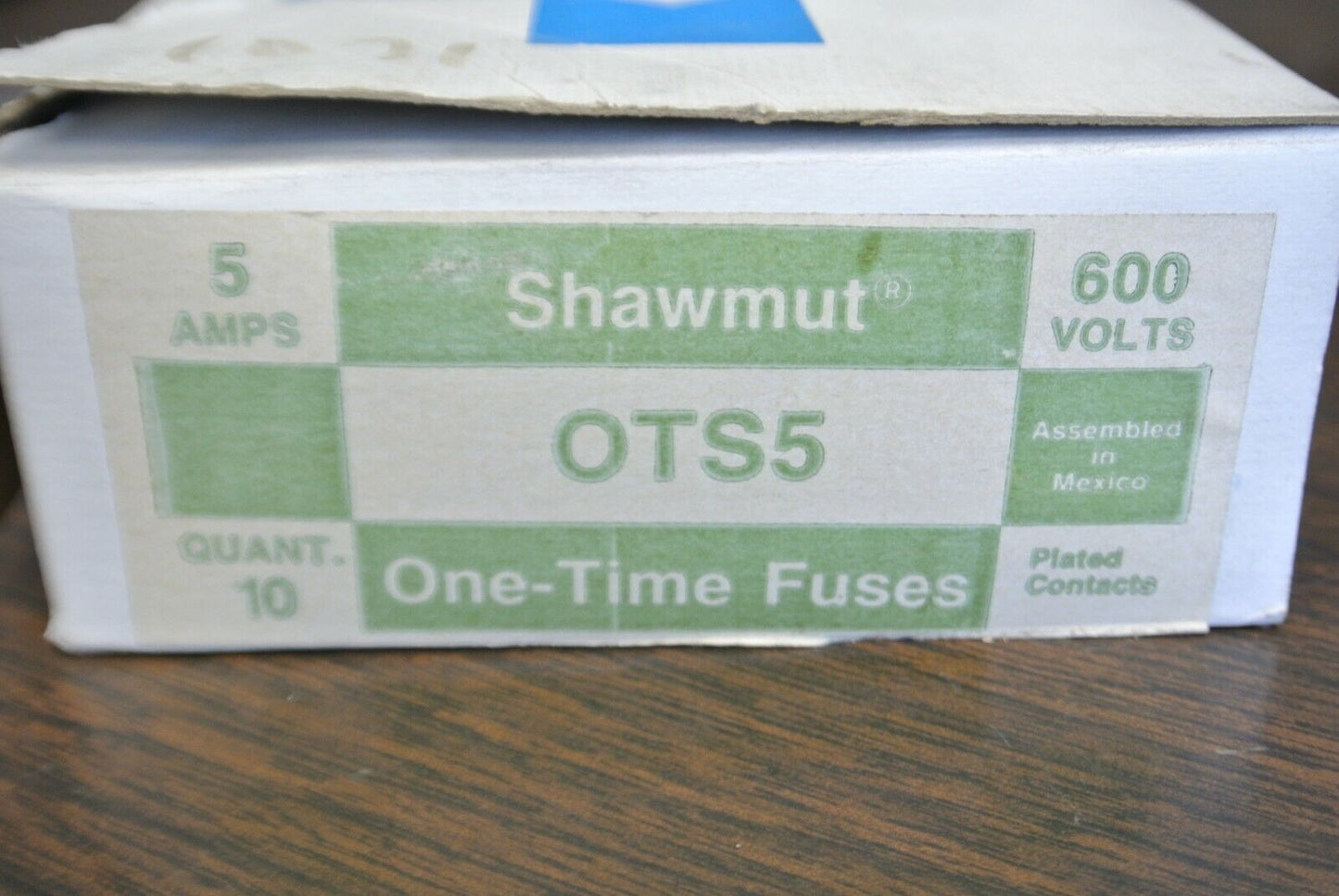 LOT of 8 / GOULD SHAWMUT OTS5 / ONE-TIME FUSE / 5A / 600V / NEW SURPLUS