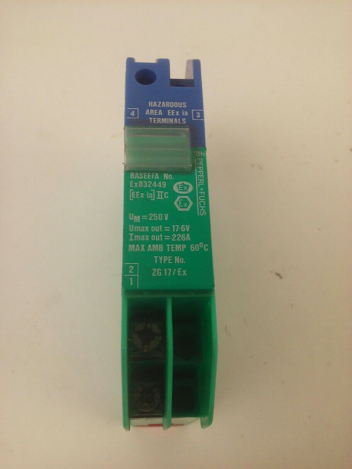 PEPPERL + FUCHS PEFUSAFE SOLENOID DRIVER ZG17/EX / 832449