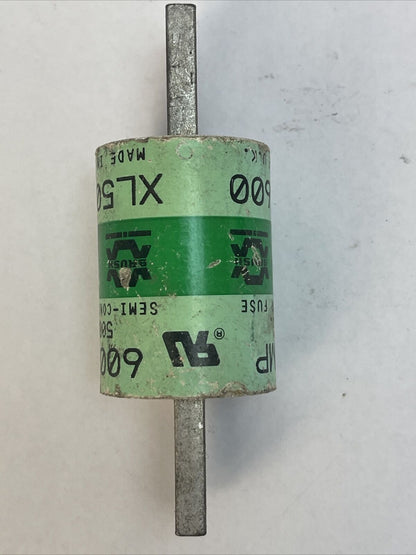 BRUSH XL50F600 SEMI-CONDUCTOR FUSE 600AMP 500VAC