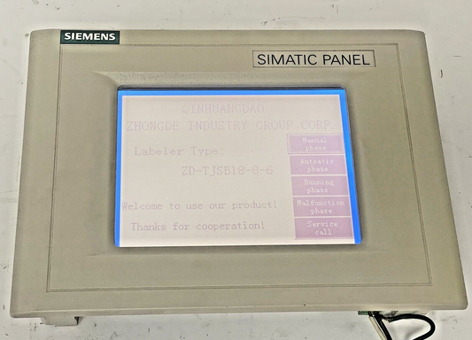 SIEMENS - 6AV 545-0BA15-2AX0 - SIMATIC TOUCH PANEL TP170A