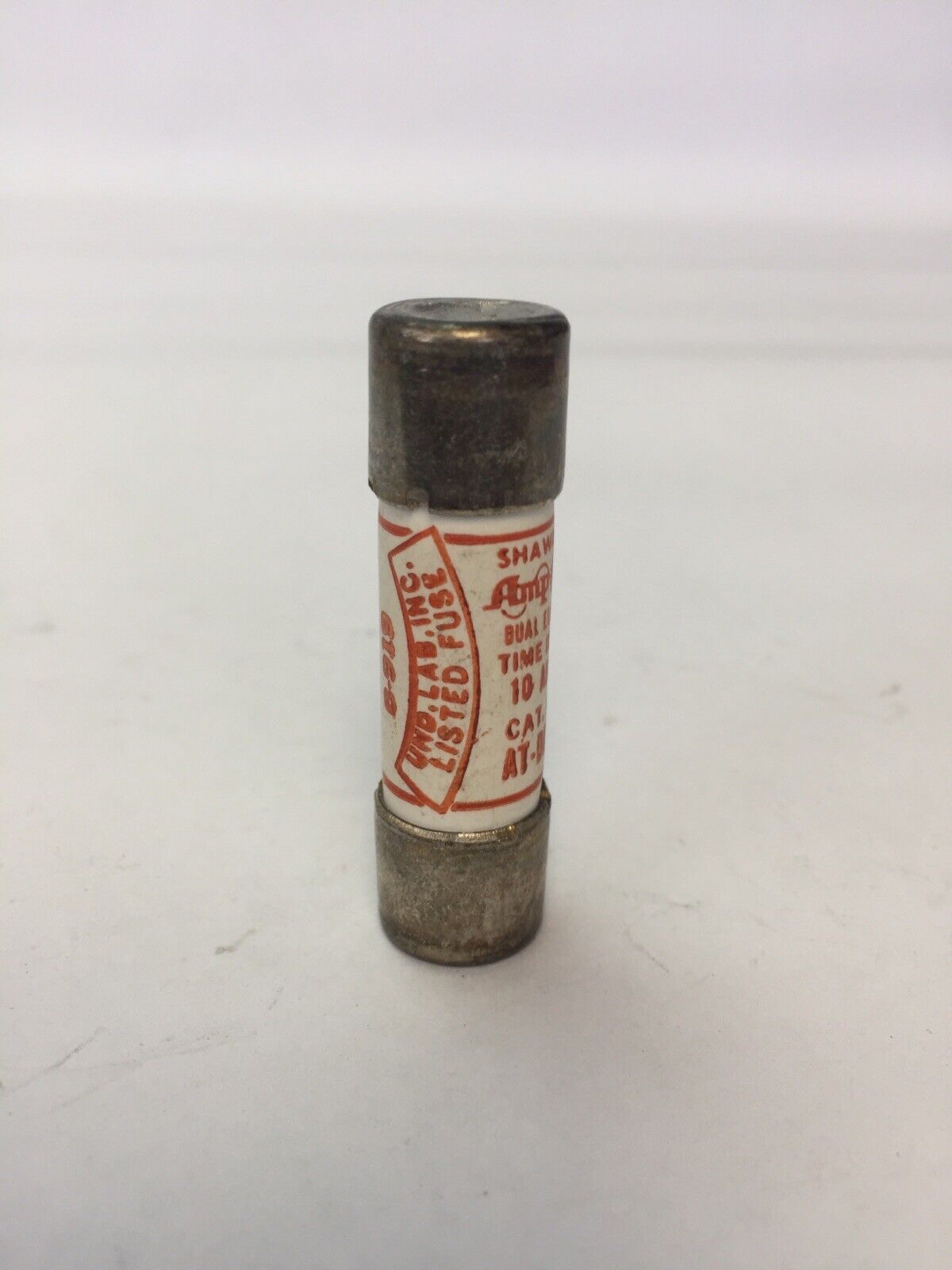 SHAWMUT AMP-TRAP AT-DE 10 DUAL ELEMENT TIME DELAY FUSE 10AMP 250VAC (LOT OF 10)