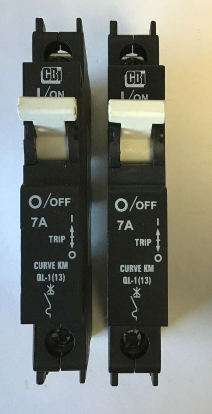 CB1 QL-1(13) 7A{QTY2} W/ QY-1(13) {QTY1} 10A CIRCUIT BREAKER 240VAC ***LOTOF3***