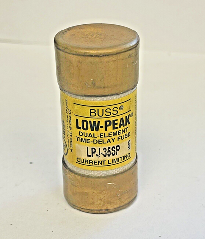 BUSS - LPJ-35SP - LOW-PEAK DUAL-ELEMENT, TIME-DELAY FUSE, CURRENT-L -35A, 600VAC