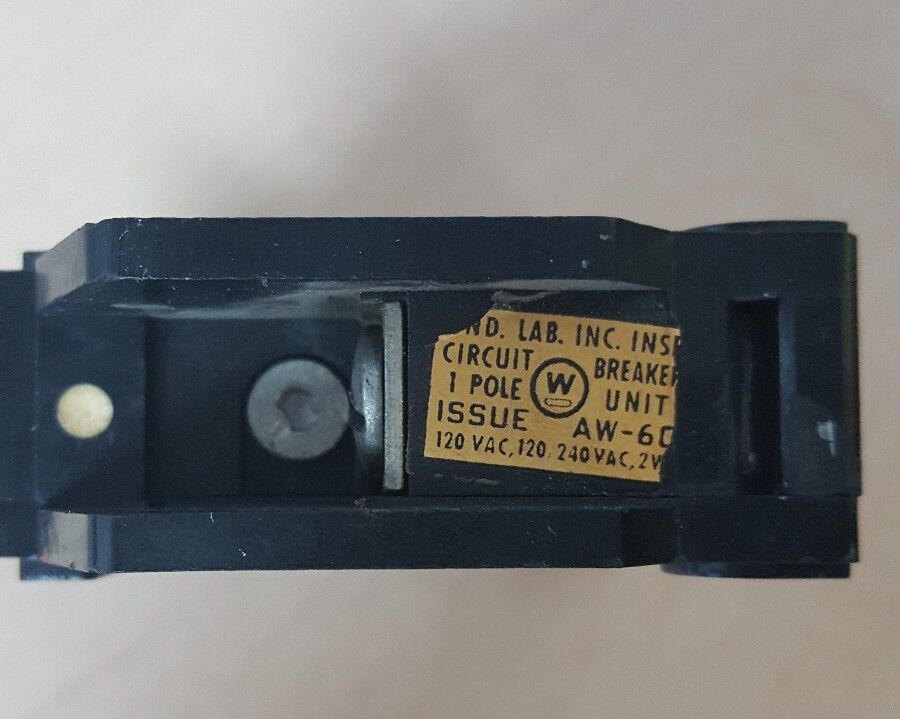 Westinghouse 1419812 quicklag 15 amp 1 pole circuit breaker