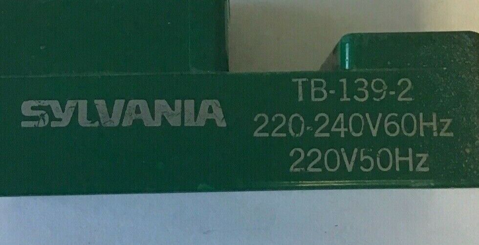 SYLVANIA TB-139-2 COIL 220-240V 60HZ 220V 50HZ