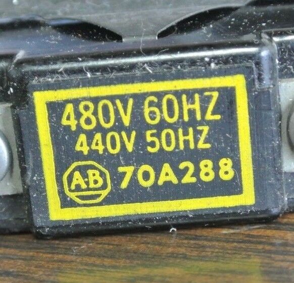 ALLEN-BRADLEY 70A288 COIL SIZE 0 Ser. K  440/480V, 2-3-4 POLE ONLY - NEW SURPLUS