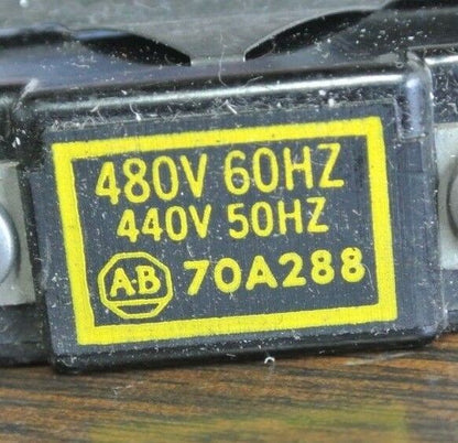 ALLEN-BRADLEY 70A288 COIL SIZE 0 Ser. K  440/480V, 2-3-4 POLE ONLY - NEW SURPLUS
