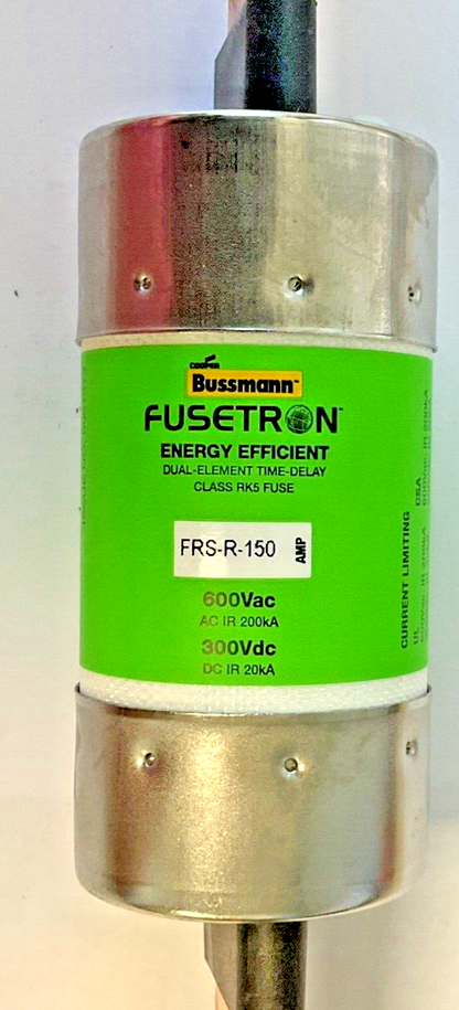 BUSSMANN FRS-R-150 FUSETRON 600VAV 300VDC RK5 ***LOTOF2***