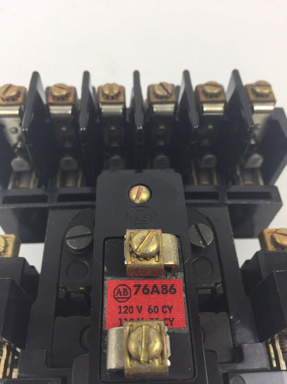 ALLEN BRADLEY 700-BR800A1 AC RELAY TYPE BR 8 POLE 8 N.O. 120V 60HZ 110V 50HZ