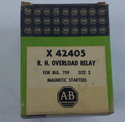 NEW ALLEN-BRADLEY X-42405 OVERLOAD RELAY SIZE 3