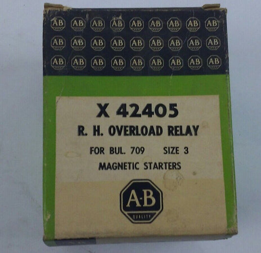NEW ALLEN-BRADLEY X-42405 OVERLOAD RELAY SIZE 3