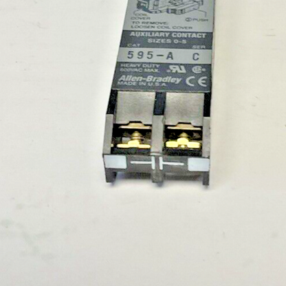 ALLEN BRADLEY 595-A AUXILIARY CONTACT SER.C SZ 0-5 ***LOTOF5***