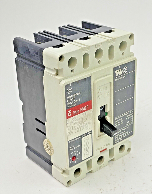 WESTINGHOUSE - HMCP050K2C B -SER. C- MOTOR CIRCUIT PROTECTOR - 50A/3POLE/600VAC