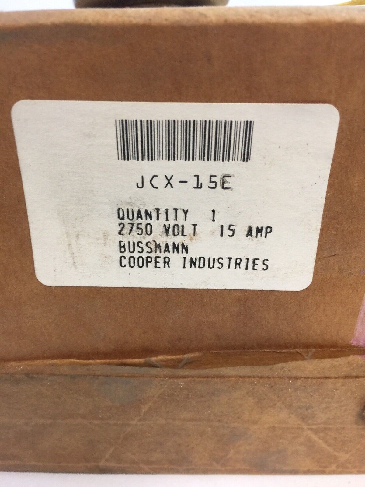 BUSS JCX-15E FUSE 2750VAC 15AMP 60HZ