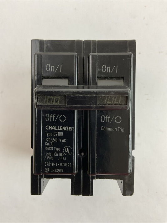 CHALLENGER C2100 CIRCUIT BREAKER 2POLE 100AMP 120/240VAC