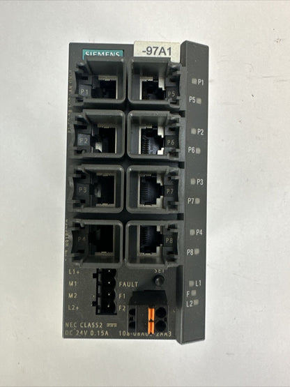 SIEMENS 1P 6GK5108-0BA00-2AA3 SIMATIC NET INDUSTRIAL ETHERNET SWITCH