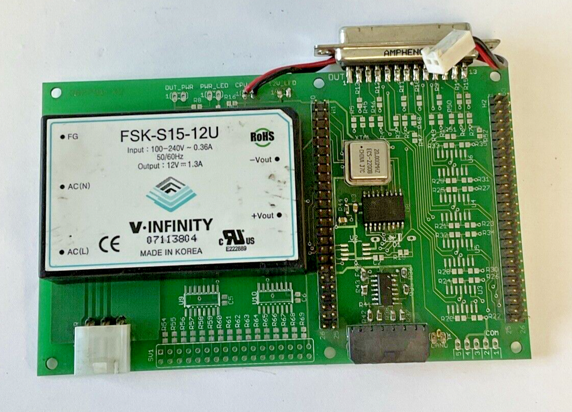 V-INFINITY FSK-S15-12U POWER SUPPLY / CIRCUIT BOARD 240VAC 0.36A 12VDC