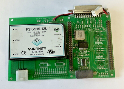 V-INFINITY FSK-S15-12U POWER SUPPLY / CIRCUIT BOARD 240VAC 0.36A 12VDC