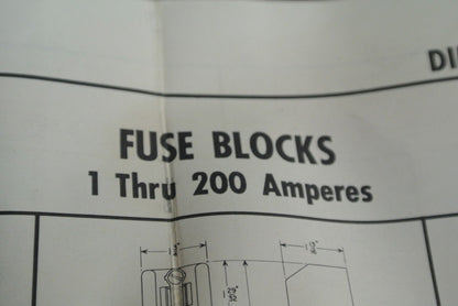 LOT of 5 / ALLEN-BRADLEY 1491-N122 FUSE BLOCK 30A, 250V, 2-POLE - NEW SURPLUS